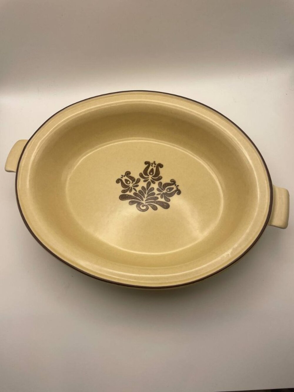 Vintage Pfaltzgraff Village Pattern 11” Oval Vegetable Dish 6-11 w/Handles